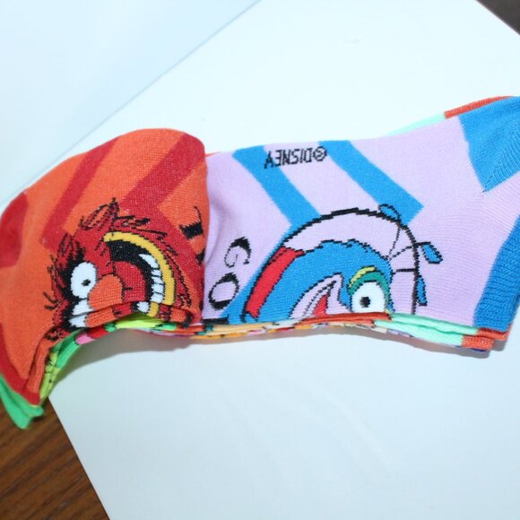 Bioworld The Muppets Size 5-10 Pack of 6 Pair Socks - Picture 3 of 6